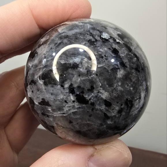 Larvikite Crystal Sphere 52mm - Picture 16 of 17